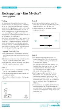 Unterrichtsbaustein: Entkopplung - ein Mythos? - Vortrag Text mit Visualisierung