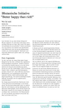 Unterrichtsbaustein: Das ist ja wohl der Gipfel! - Rollenprofil Buthan