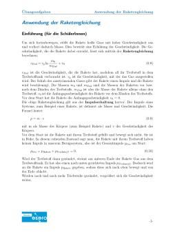 Project: Die Raketengleichung: Wie schnell fliegen Raketen? (Schüler*innenteil)