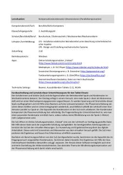 Unterrichtsbaustein: Kompensationskondensator dimensionieren: Parallelkompensation (ZIP-Datei)