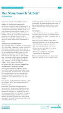 Unterrichtsbaustein: Von Steuern, die steuern - Arbeitsblätter