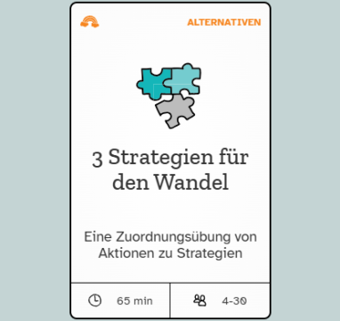 Webseite: 3 Strategien für den Wandel | Methodenbeschreibung