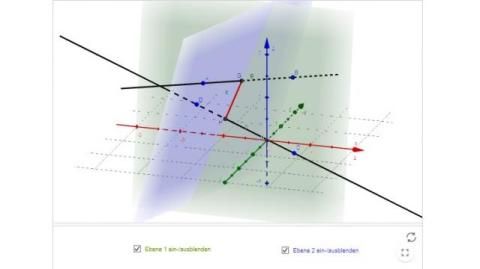 Interaktion: Kreuzende Geraden (3D)