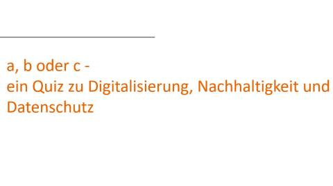 Unterrichtsbaustein: a, b oder c - Folienvorlagen für das Quiz als PowerPoint