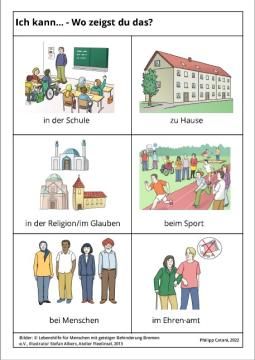 Arbeitsblatt: Ich kann... Beispiel-Situationen