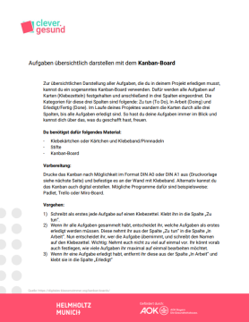Anleitung: Aufgaben übersichtlich darstellen mit dem Kanban-Board