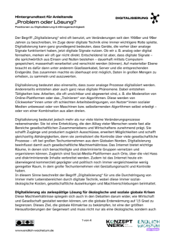 Text: Problem oder Lösung? | Hintergrundtext