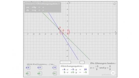 Interaktion: Lineares Gleichungssystem 1
