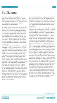 Unterrichtsbaustein: Drei Strategien zur Nachhaltigkeit - Text Suffizienz