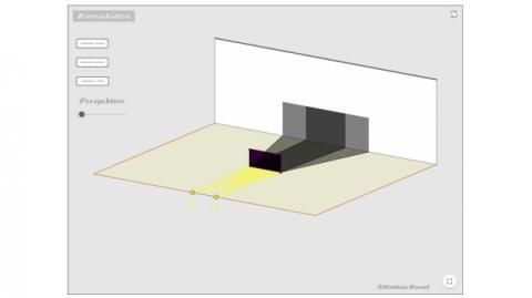 Interaktion: Schatten zweier Lichtquellen
