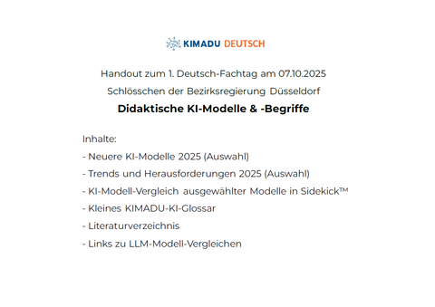 Presentation: Handout: Didaktische KI-Modelle & -Begriffe