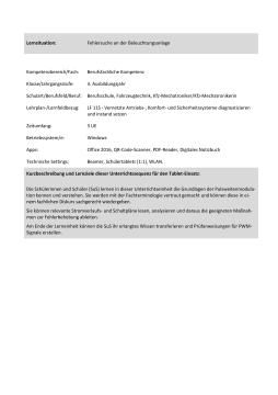 Unterrichtsbaustein: Fehlersuche an der Beleuchtungsanlage: Pulsweitenmodulation (ZIP-Datei)