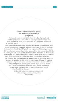 Unterrichtsbaustein: Both sides of the coin - GDP