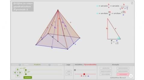 Interaktion: Quadratische Pyramide