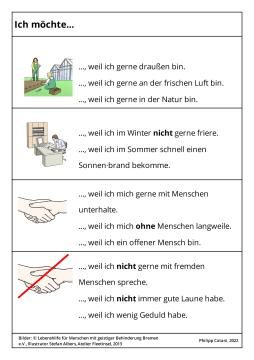 Bild: Ich möchte... Beispiel-Argumente