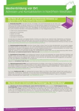 Text: Medienbildung vor Ort: Linktipps, Adressen, Kontaktstellen für NRW (pdf)