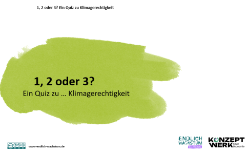 Presentation: 1, 2 oder 3? Klimagerechtigkeit | Präsentation