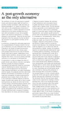 Unterrichtsbaustein: Under the magnifying glass - Text "A post-growth economy as the only alternative"