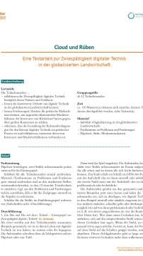 Unterrichtsbaustein: Cloud und Rüben