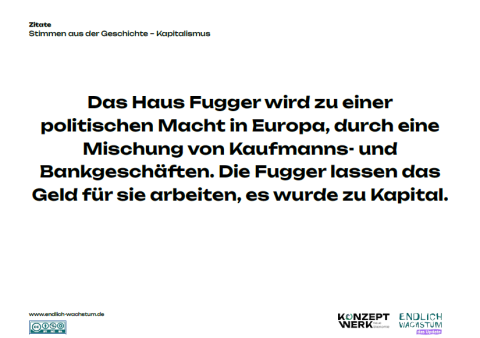 Unterrichtsbaustein: Stimmen aus der Geschichte - Kapitalismus | Zitatkarten OHNE Jahreszahl