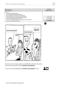 Arbeitsblatt: Einen Text lesen (Niveau A | DOCX)