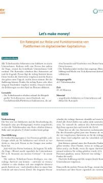 Unterrichtsbaustein: Let’s make money!