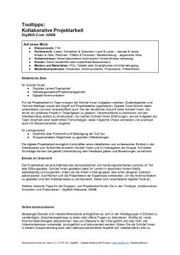 Text: DigiBitS-Tooltipps: Kollaborative Projektarbeit (odt)