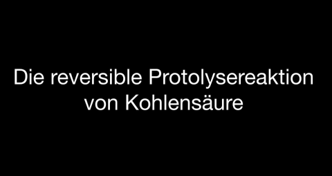 Video: Die reversible Protolysereaktion von Kohlensäure