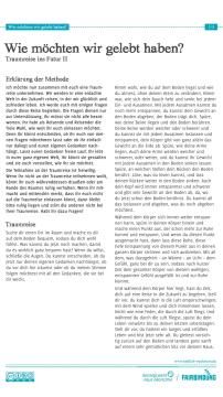 Unterrichtsbaustein: Wie möchten wir gelebt haben? - Traumreise
