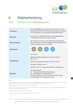 Unterrichtsbaustein: Lerneinheit 6.2 "Naturwissenschaftlicher Erkenntnisweg"