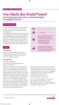 Unterrichtsbaustein: Alle Macht den Käufer*innen?