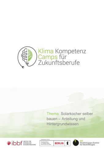 Arbeitsblatt: Solarkocher selber bauen (DOCX)