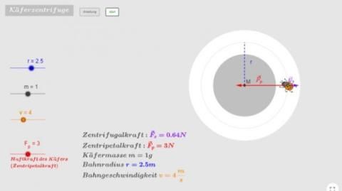Interaktion: Käferzentrifuge