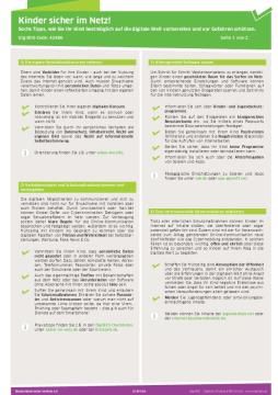 Text: DigiBitS-Checkliste: Kinder sicher im Netz (pdf)