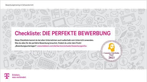 Text: Bewerbungstraining - Checkliste (Präsentationsformat)