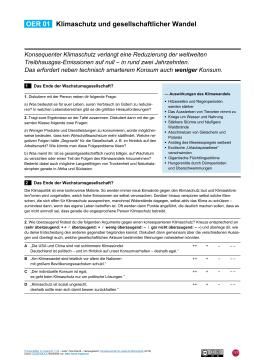 Arbeitsblatt: Arbeitsblatt "OER 01 Klimaschutz und gesellschaftlicher Wandel"