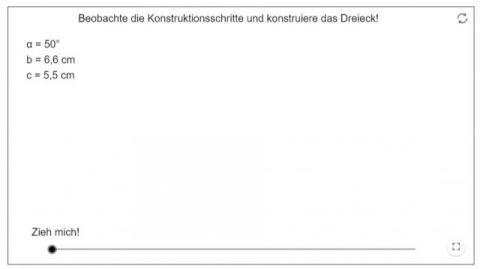 Interaktion: Dreieck konstruieren - SWS-Satz