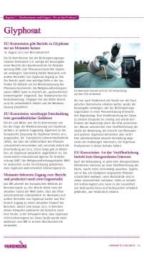 Unterrichtsbaustein: Wo ist das Problem? - Text Glyphosat