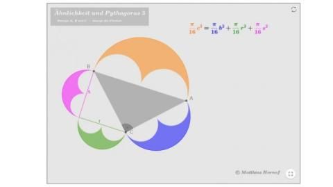 Interaktion: Ähnlichkeit und Pythagoras