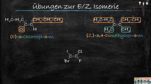 Video: Übung (mittel): E/Z-Nomenklatur nach IUPAC