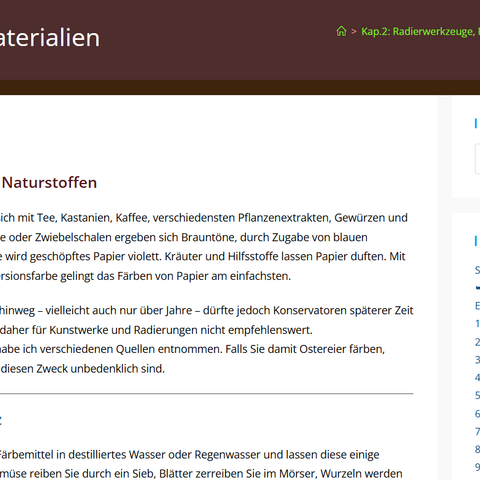 Unterrichtsplanung: Färben mit Naturmaterialien