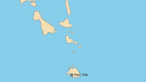 Karte: Landkarte Vanuatu (Politische Staatsgrenzen und Hauptstadt)