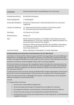 Unterrichtsbaustein: Austausch herkömmlicher Leuchstofflampen durch LED-Lampen (ZIP-Datei)