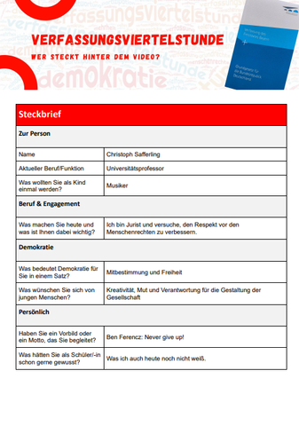 Text: Christoph Safferling - Steckbrief