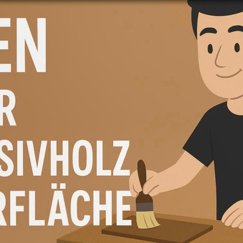 Video: Ölen einer Massivholzoberfläche