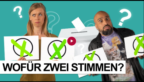Video: ABDELKRATIE goes wählen: WOFÜR ZWEI STIMMEN? – So wählt ihr richtig!