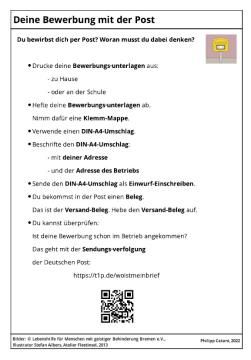 Arbeitsblatt: Die Bewerbung per Post