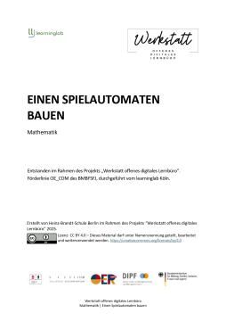 Arbeitsblatt: Einen Spielautomaten bauen