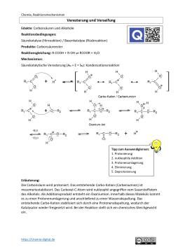 Veranschaulichung: Veresterung und Verseifung (pdf)