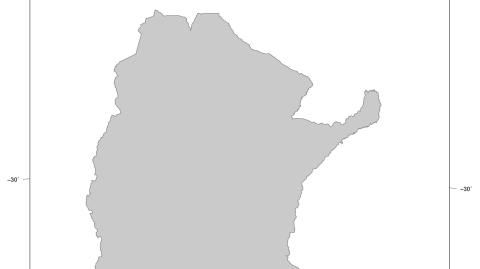 Karte: Landkarte Argentinien (Politische Staatsgrenzen)